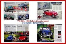 VW Käfer 1200 Cabrio Literaturpaket - 7 komplette Zeitschriften