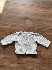 Strickjacke Grau Bär Klitzeklein 62/68