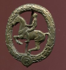 Deutsches Reiterabzeichen in Bronze 1930 Hersteller L.Chr.Lauer Nürnberg - Berli