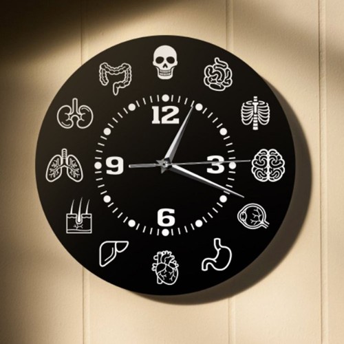 Totenkopf wanduhr mit - wanduhr,