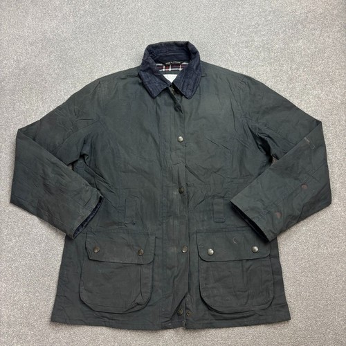 Wachsjacke damen large blau - large,