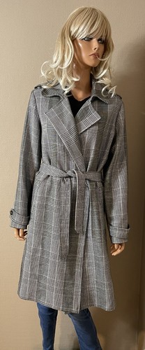 Mantel schwarz weiß kariert - mantel, schwarz-weiß