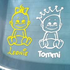 Babyaufkleber mit Wunschname