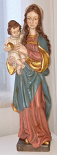 Holzfigur geschnitzt, Maria