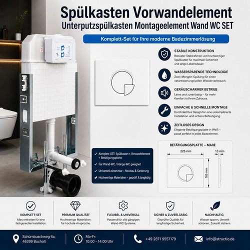 Spülkasten vorwandelement - spülkasten,