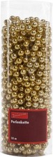 TrendLine Perlenkette bruchfest, langlebig 10 m gold  Christbaum- &