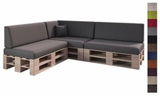 Palettenkissen mit abnehmbarem Bezug Set 120 x 80 Palettenpolster Sitzkissen