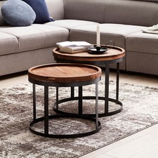 Couchtisch 2er Set Massivholz