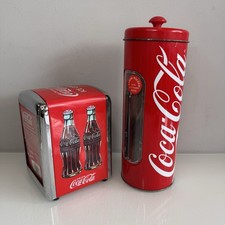 Coca Cola Servietten Servietten Spender Halter & Strohhalm Halter Retro Pub Bar Rot