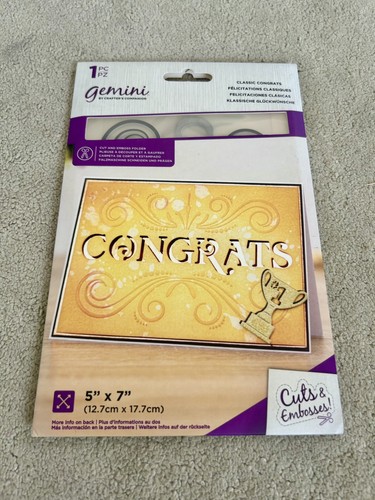 Classic congrats gemini cut - congrats,