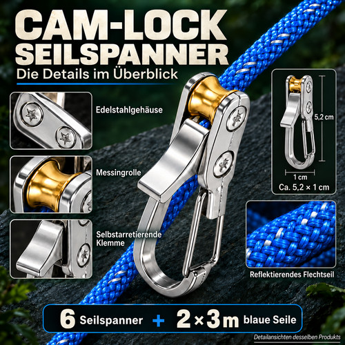 Cam lock seilspanner - lock,
