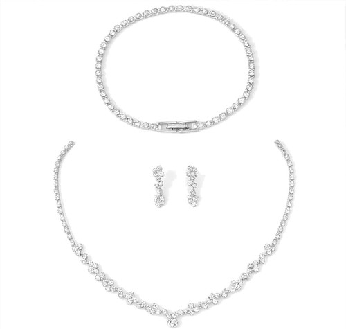 Brautschmuck set silber 925 - brautschmuck,