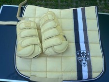 HorseGuard 4er Gamaschen Set Dressurgamaschen Warmblut banana