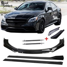 Für Mercedes Benz Frontspoilerlippe Heckspoiler + Seitenschweller + Stützstange