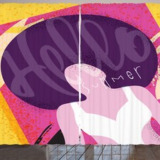 Sommer Rustikale Gardine Hallo