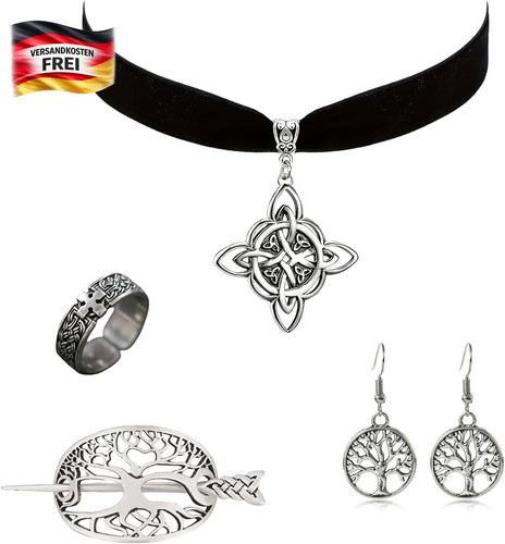 Keltischer schmuck set damen - set,