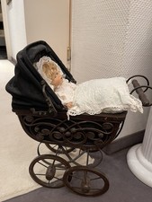 Rarität Puppenwagen Antik ca. 1930 mit Puppe TOP 