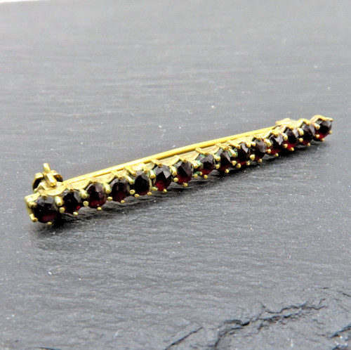 Zarte antike granat brosche - zarte,