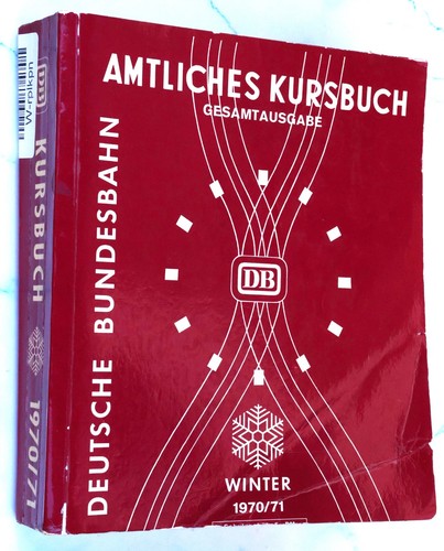 Deutsche bundesbahn kursbuch - deutsche,
