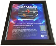 WWE Wrestling Plaque *BECKY LYNCH* 18/250 Survivor Series 2021 Ringmatte wwf wcw