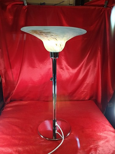 Alte glaskunstlampe tischlampe - alte,
