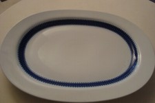 THOMAS Rotunda Kobalt Bordüre Alte Serie Tapio Wirkkala Platte 38 x 28 cm Speise