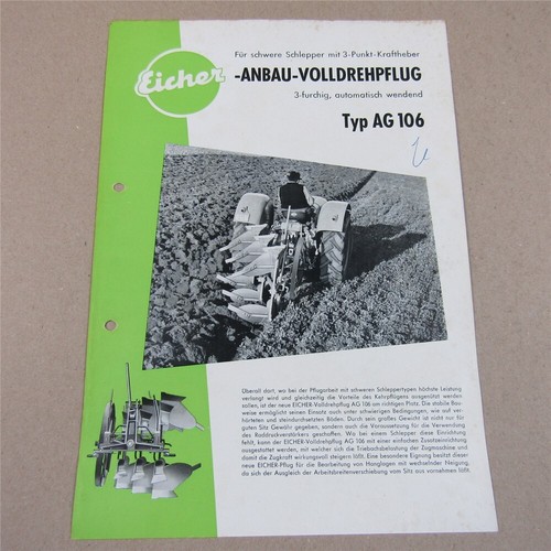 Prospekt eicher 106 - prospekt,