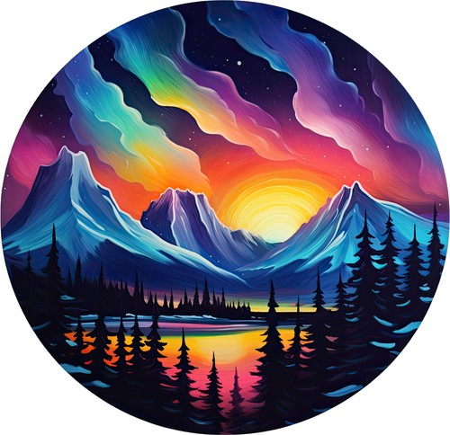 Sticker nordlicht - sticker,
