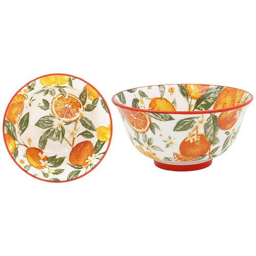 Fine china schale 12cm orangen - china,