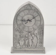 Seltene Uhr/ Tischuhr, Zinn, um 1970 O675