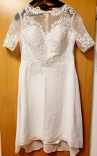 Brautkleid weiß Tattoo-Spitze Spitze Neu  Größe 46