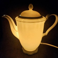 Kannenlampe Kaffeekannen Lampe Tischlampe Nachtlicht Unikat Seltmann Weiden alt