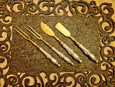 4er Vorlegebesteck silber 800