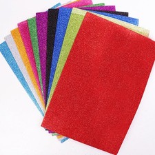 10 Blatt Glitzerpapier A4