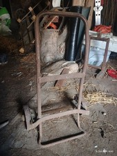 Alte Sackkarre Metall DDR Sackkarre mit Metall Räder Transportwagen Vintage