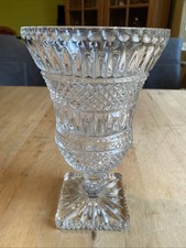 Annahütte Kristallvase mit Fuß