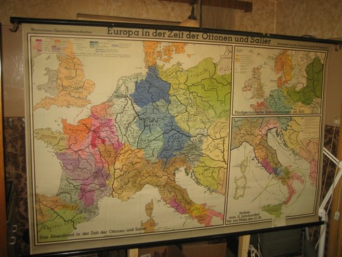 Alte schullandkarte europa - schullandkarte, ''europa