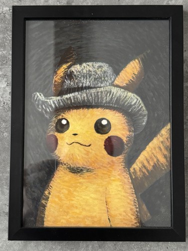 Pikachu rare grey felt hat - grey,