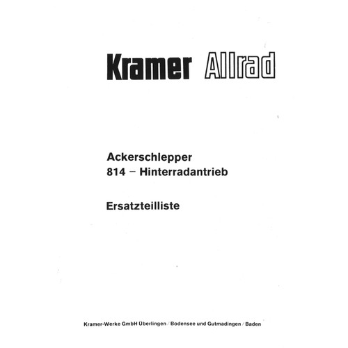 Kramer allrad ackerschlepper - allrad,