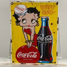 Coca-Cola Emailschild - 40 x 30 cm (15,7 x 11,8 Zoll) - schönes Getränk...