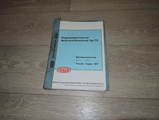 Traub Programmgesteuerter Revolverdrehautomat Typ TG Betriebsanweisung