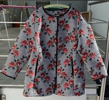 Blazer Größe 46 Rosenmuster