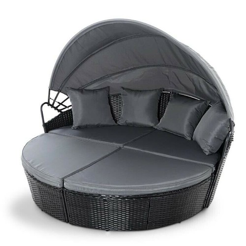 Rattan outdoor sonnenliege - rattan,