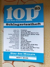 TOP Schlagertextheft Nr. 85 