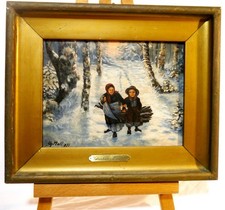 Ölgemälde Chistian Moll (1902-1983) Winterszene