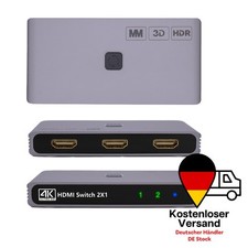 HDMI-Switch 4K 60Hz - 2 in 1 Out Bidirektionaler HDMI-Switcher - HDMI-Splitter