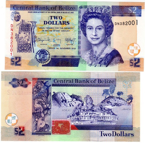 Belize dollar schein 2014 - schein,