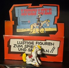 Lucky Luke Schleich Figuren - 80er - Jolly Jumper sitzend / roter Punkt