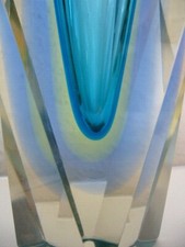 Murano Glas Vase Blockvase mit