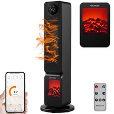 Heizlüfter mit Kaminillusion Elektroheizung energiesparend Mobile Heizung 